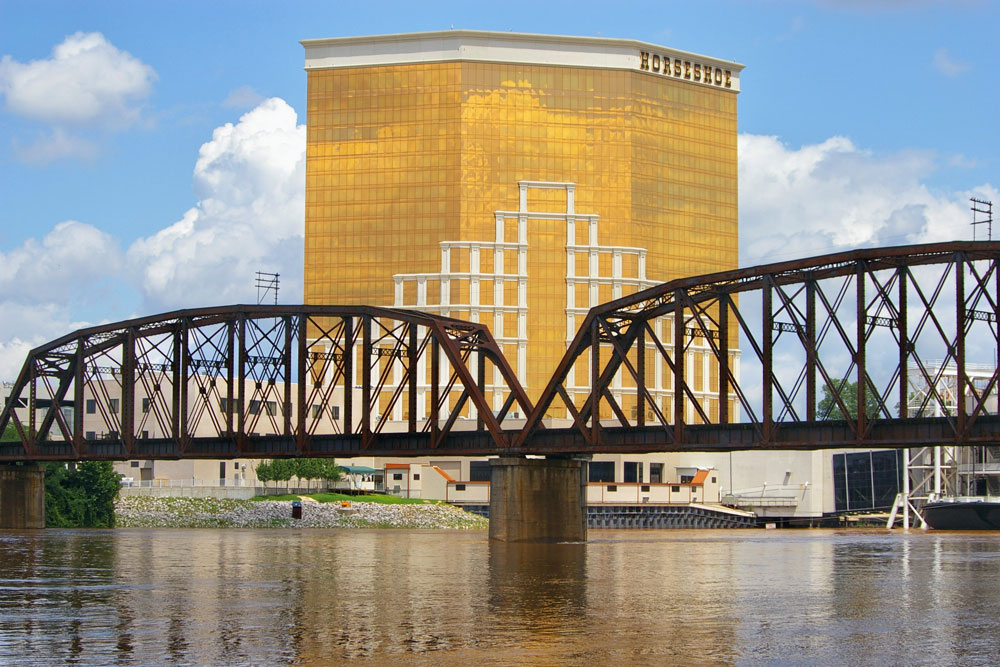 This is a picture of the Horseshoe Casino Hotel in Bossier City. It is the tallest building in Bossier City.